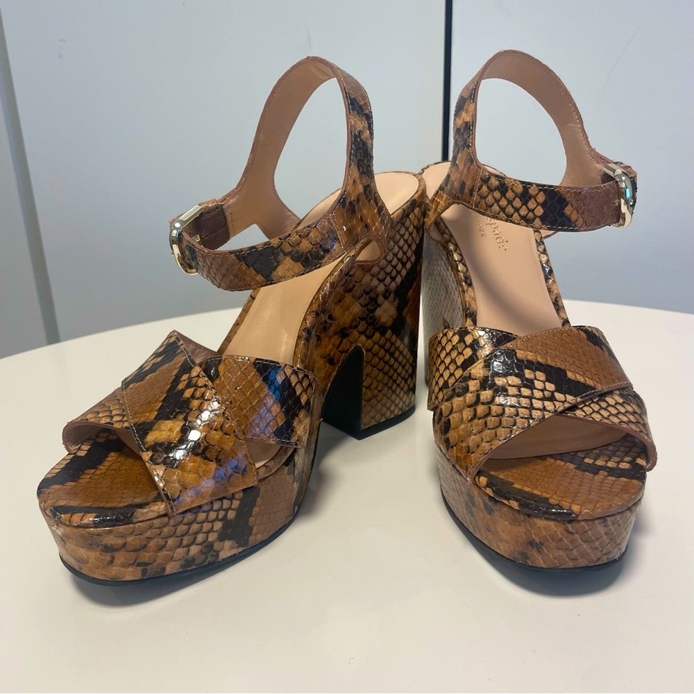 Kate Spade Snakeskin Platform Sandals
